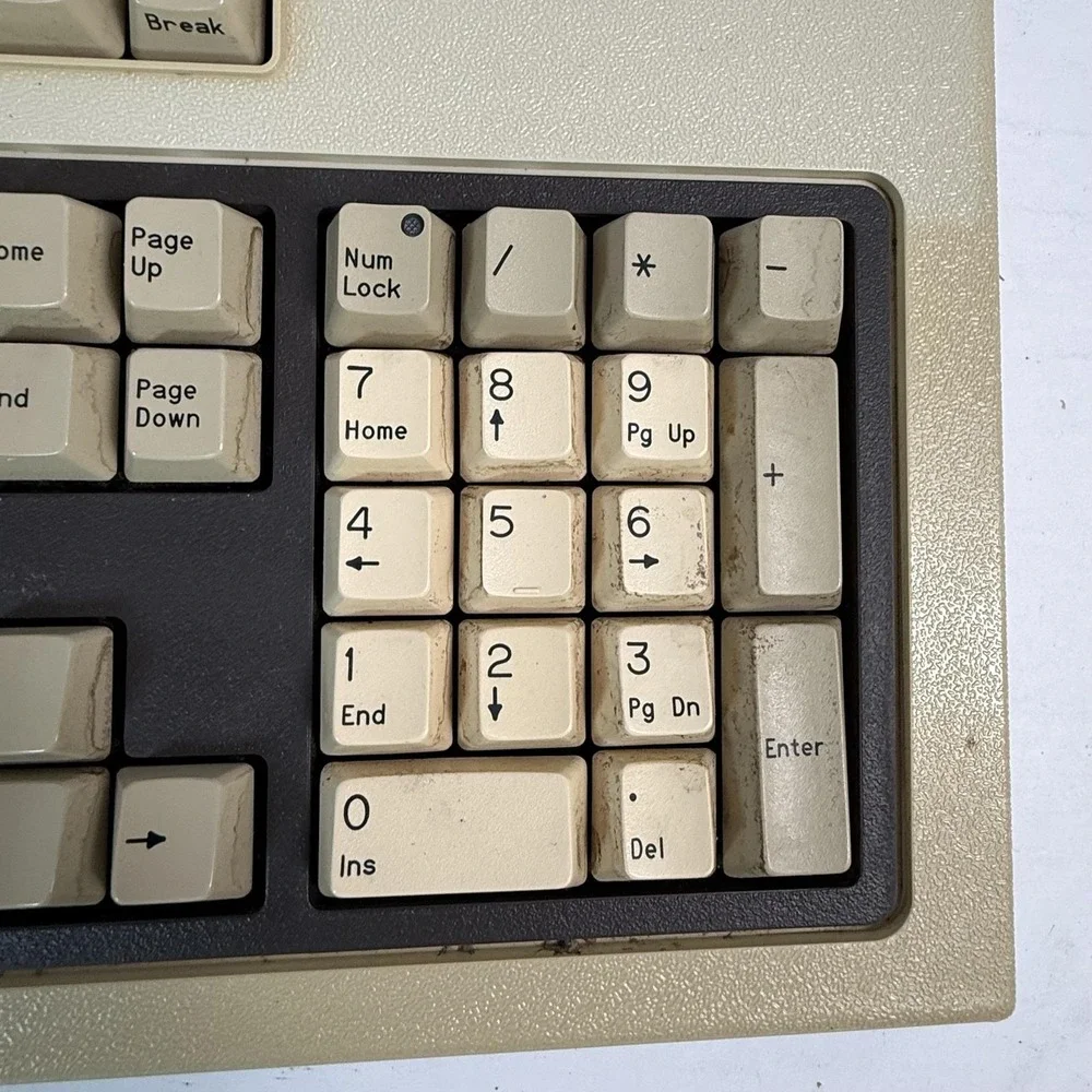Vintage Compaq Enhanced Wired Standard Keyboard QWERTY W/ Template USA